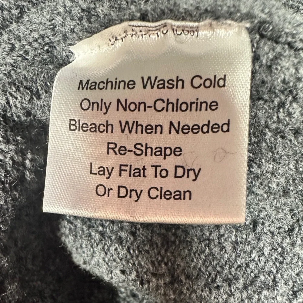 Jos. A. Bank Reserve Cotton Cashmere Preppy Sweater Grey Excellent Large Mens